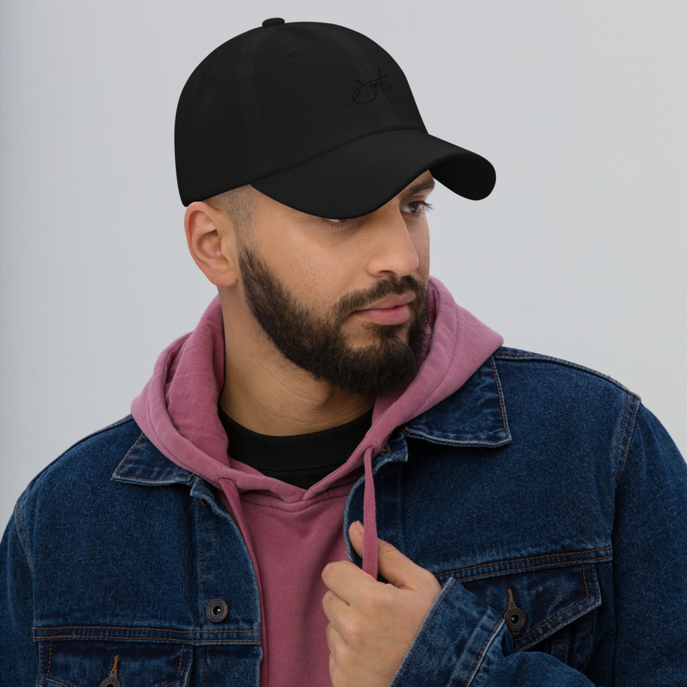 SaintCi "Signature" Dad Hat (Black Signature)