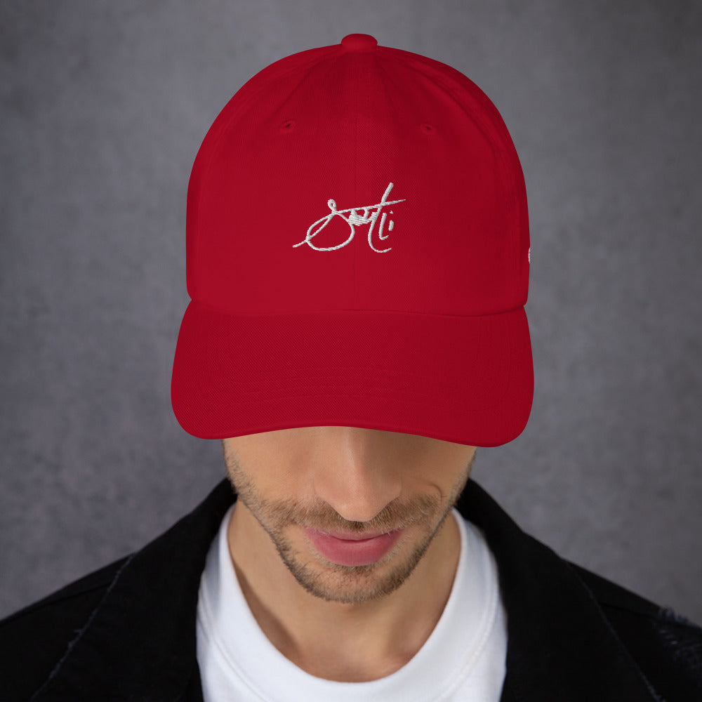 SaintCi "Signature" Dad Hat (White Signature)