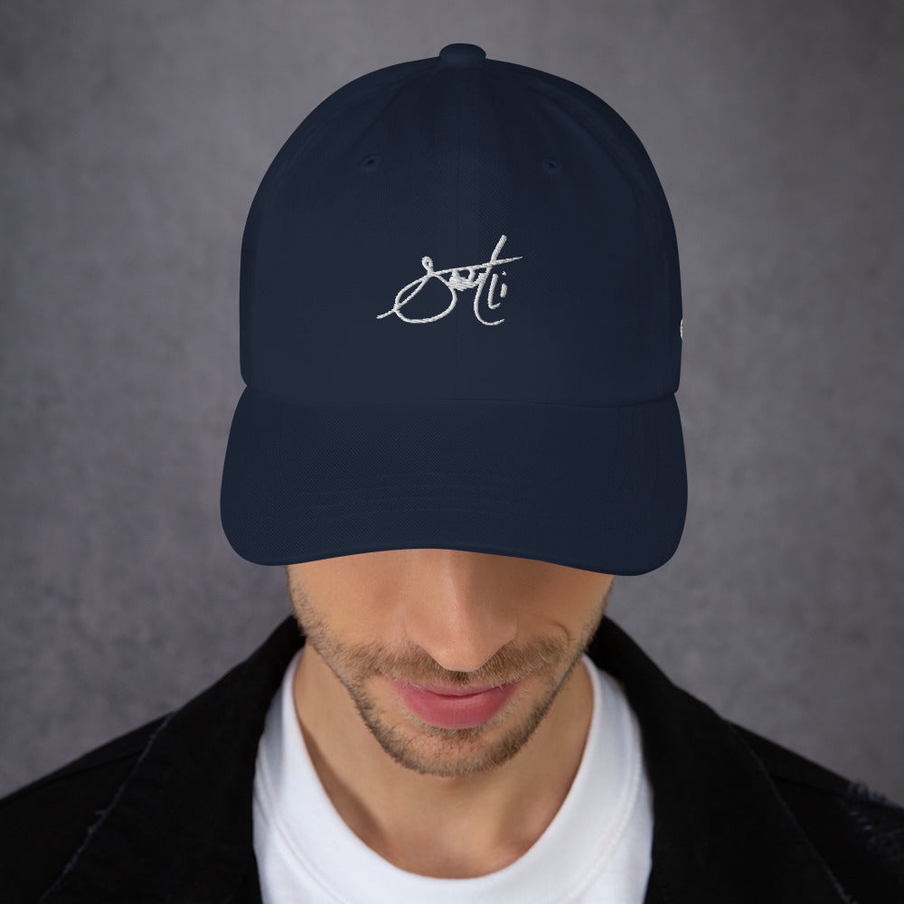 SaintCi "Signature" Dad Hat (White Signature)