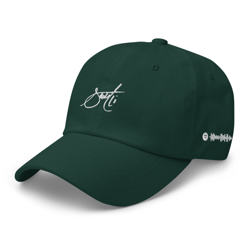 SaintCi "Signature" Dad Hat (White Signature)