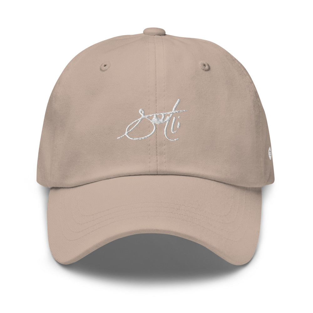 SaintCi "Signature" Dad Hat (White Signature)