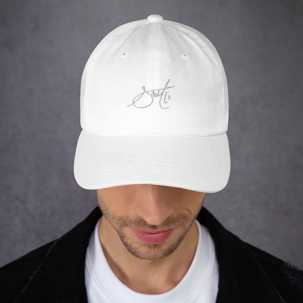 SaintCi "Signature" Dad Hat (White Signature)