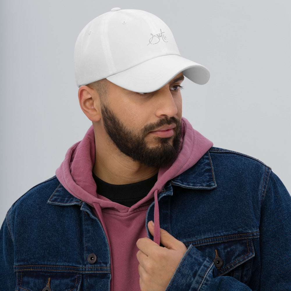 SaintCi "Signature" Dad Hat (White Signature)