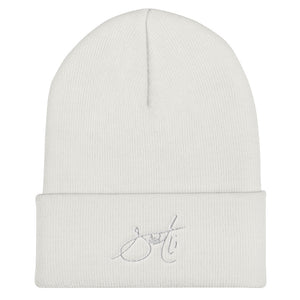 SaintCi "Signature" Embroidered Beanie (White Signature)