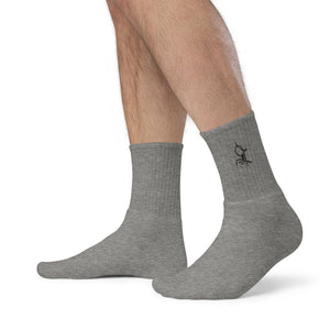 SaintCi "Signature" Embroidered Socks (Black Signature)