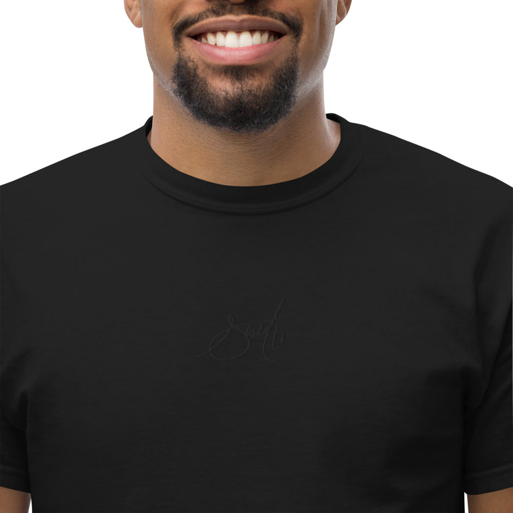 SaintCi "Signature" Embroidered T-Shirt (Black Signature)