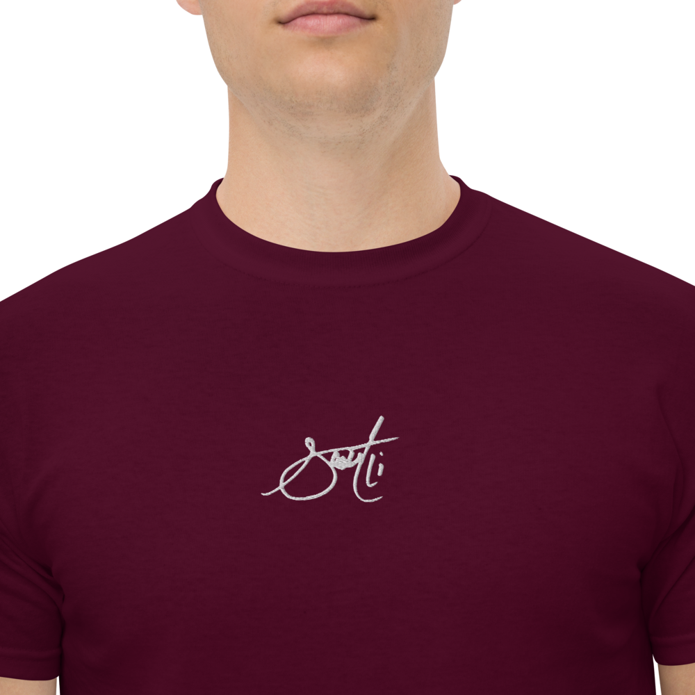 SaintCi "Signature" Embroidered T-Shirt (White Signature)