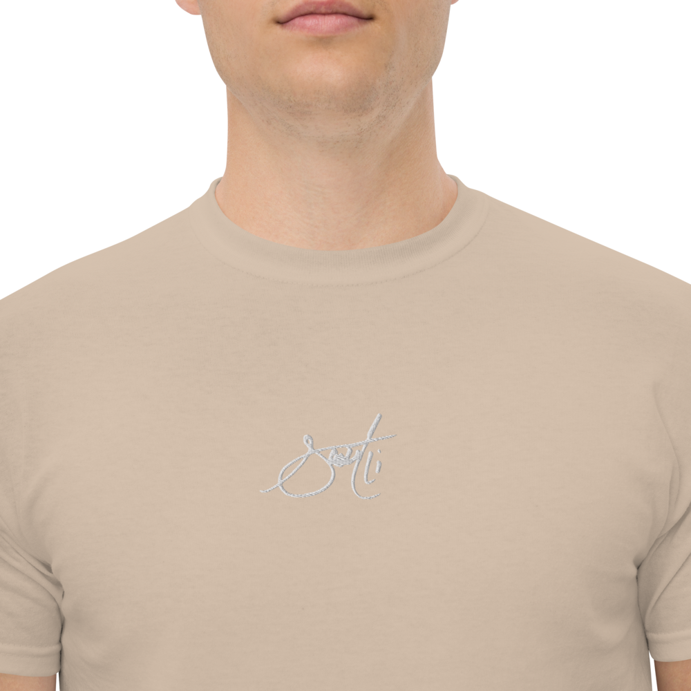 SaintCi "Signature" Embroidered T-Shirt (White Signature)