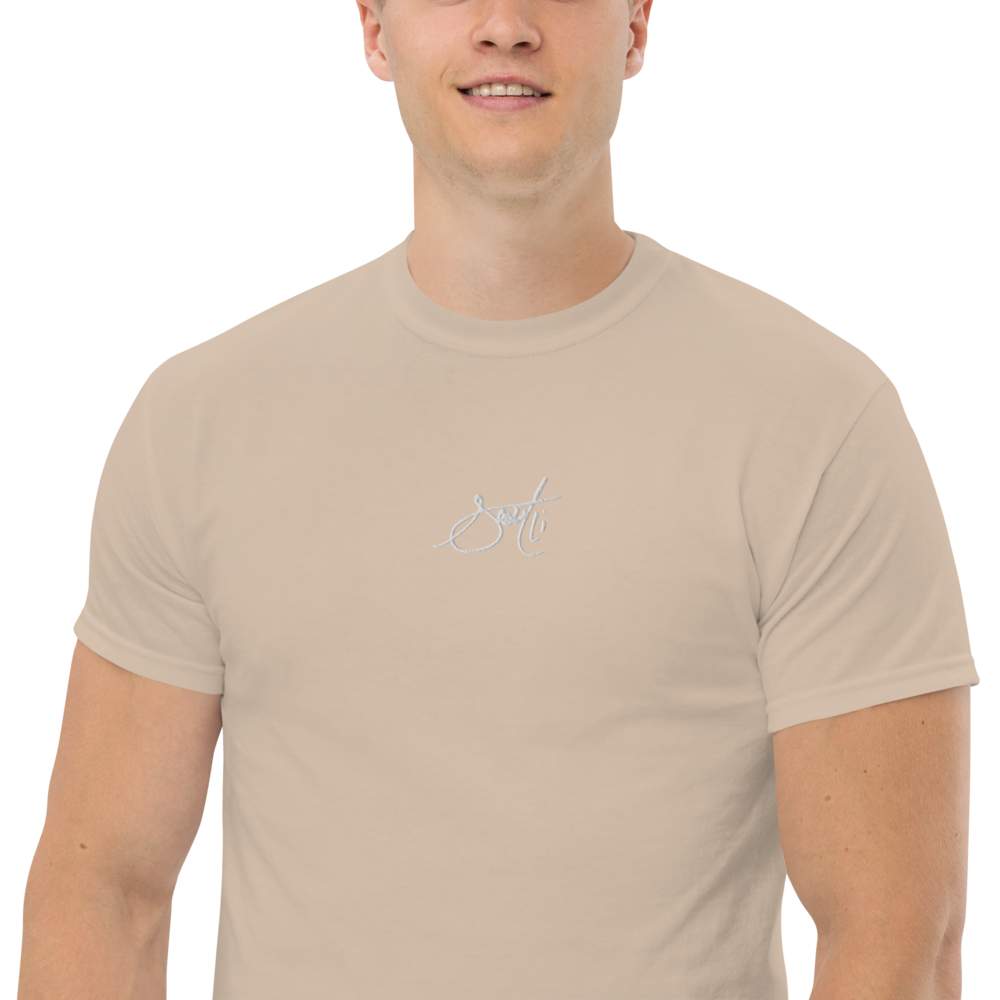 SaintCi "Signature" Embroidered T-Shirt (White Signature)