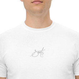 SaintCi "Signature" Embroidered T-Shirt (White Signature)