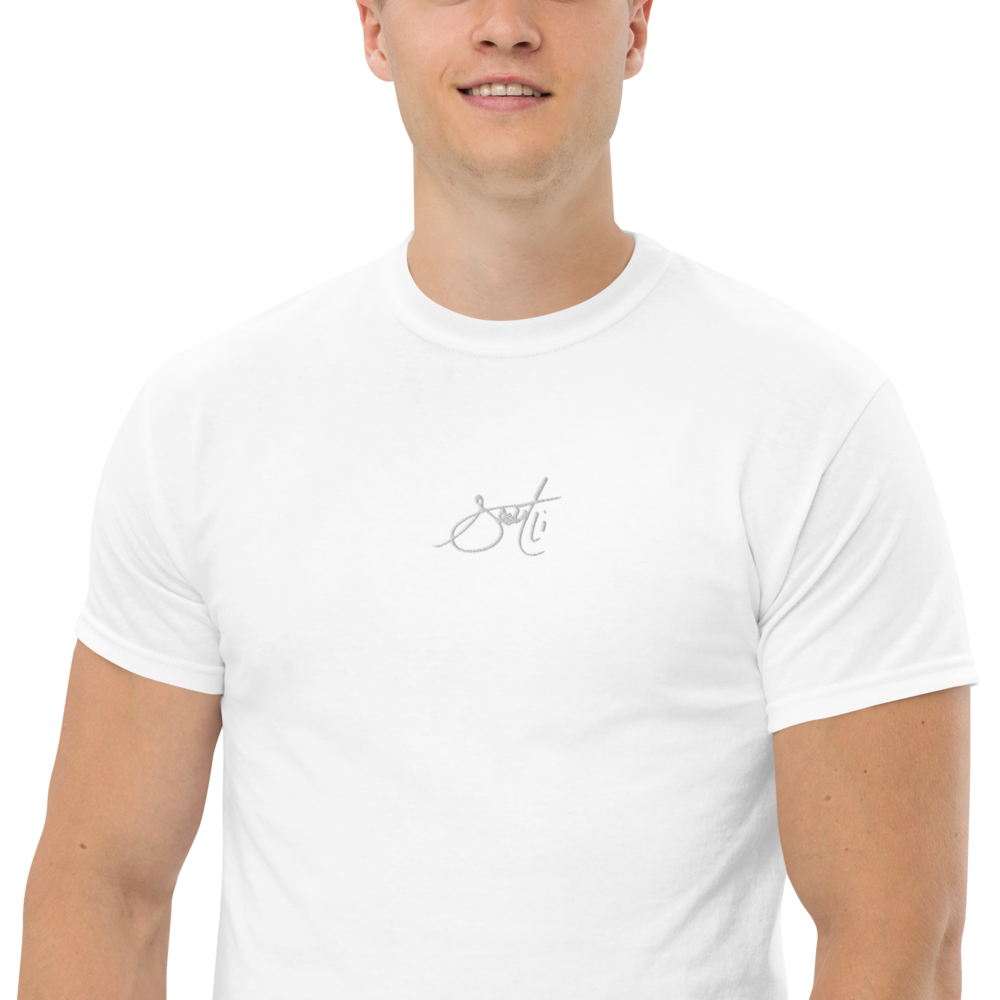 SaintCi "Signature" Embroidered T-Shirt (White Signature)